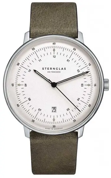 STERNGLAS S01-HH10-VI12 Hamburg Quartz (42mm) White Dial / Watch