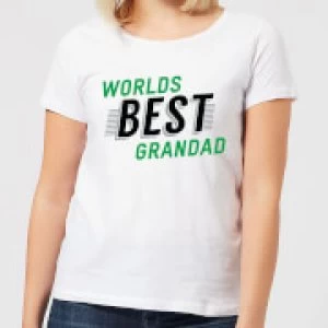 Image of Worlds Best Grandad Womens T-Shirt - White - 5XL