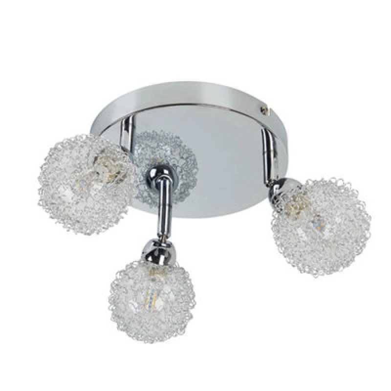 Image of ValueLights Silver Ceiling Bar Spotlight Silver