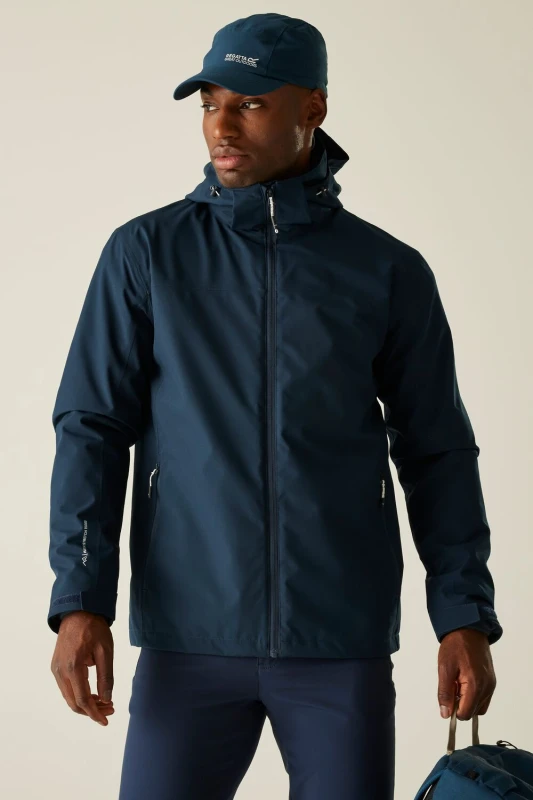 Image of Regatta Regatta Men Coriver 3 in 1 Waterproof Breathable Jacket in Dark Navy Size: 2X-large Dark Navy XXL Male 5063516129226