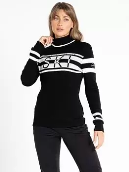 image of Dare 2b Laura Whitmore Crystal Clear Sweater - Black/White, Size 12, Women