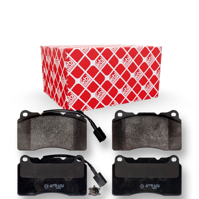 Image of FEBI BILSTEIN 116107 Brake pad set Front Axle, incl. wear warning contact Brake Pad Set,disc brake (402)
