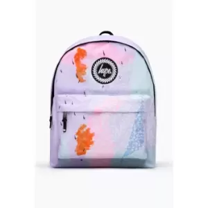 Image of Hype Geometric Backpack (One Size) (Lilac/Orange/Blue)