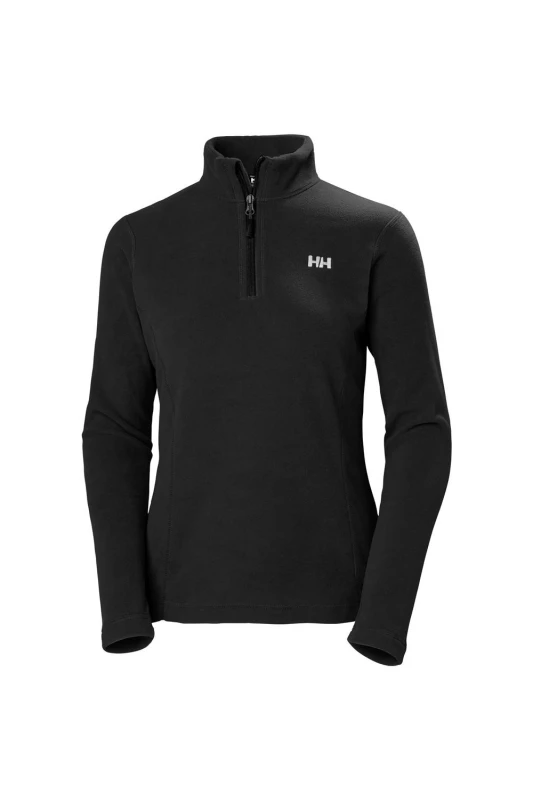 Image of Helly Hansen Sport Womens Daybreaker 1/2 Zip Fleece in Black Size: Medium Black Female M