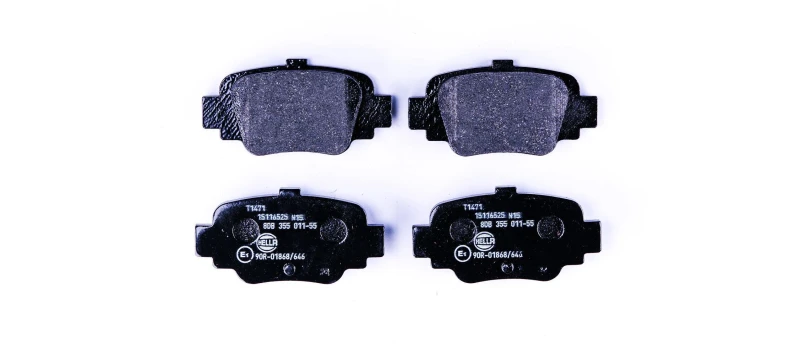 Image of HELLA Brake pad set HELLA 8DB 355 011-551