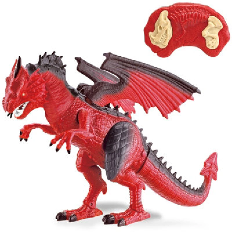 Image of Rexco Remote Control Infrared Rc T-Rex Dinosaur Dragon Walking Fire Breathing Toy Gift