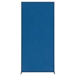 Nobo Freestanding Room Divider Screen Impression Pro 800mm x 1800mm x 300mm Felt, Metal Blue