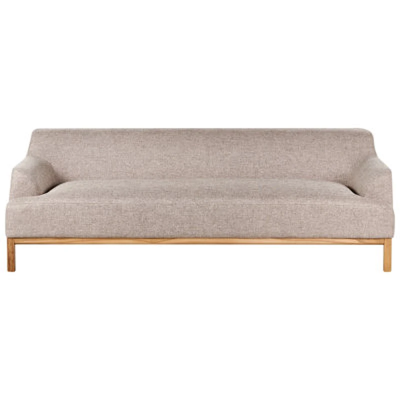 Image of Beliani Sofa 3 Seater Sosjo Fabric Light Brown