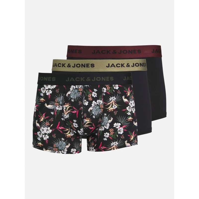 Image of Jack and Jones Mens Fiber Pack Trunks Black male X Large