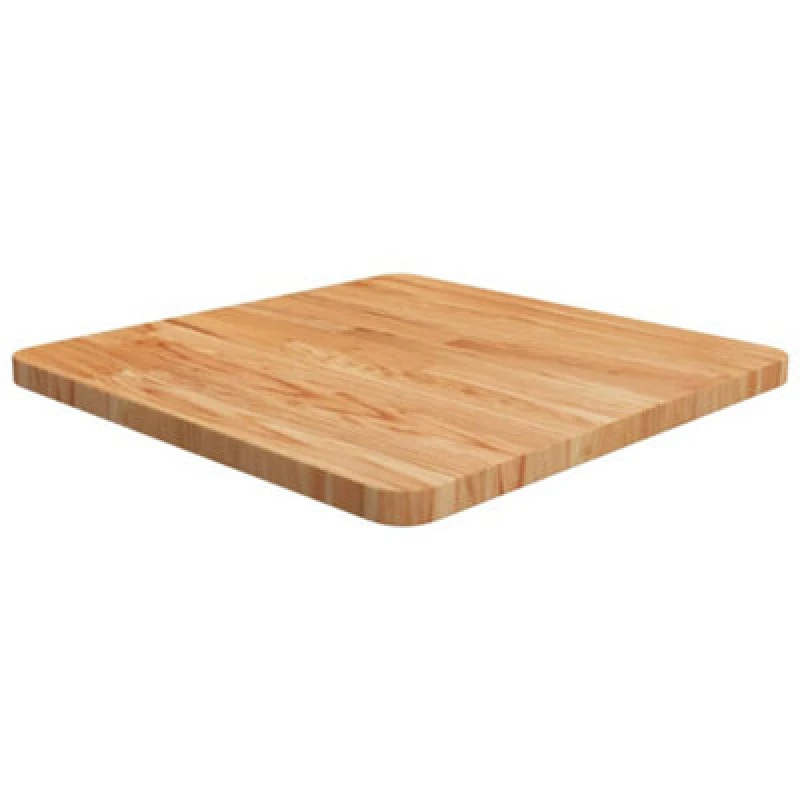 Image of Vidaxl Square Table Top Light Brown 50X50X2.5Cm Treated Solid Wood Oak