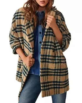 Image of ba & sh Gus Oversized Plaid Coat