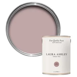 image of Laura Ashley Dark Blush Matt Emulsion Paint, 5L