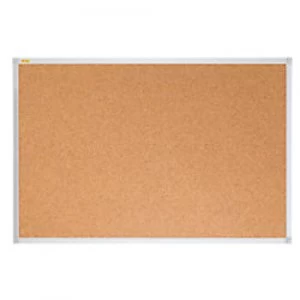 image of Cork Pin Board X-tra!Line Beige, Silver 90 x 60 cm