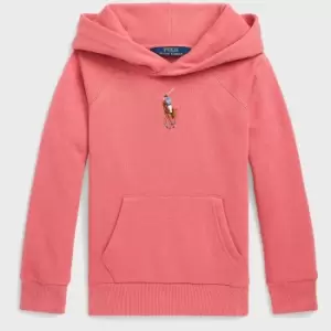 image of Polo Ralph Lauren Girls Magic Fleece Back Cotton-Blend Hoodie - 4 Years