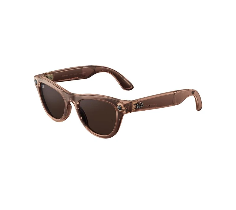 Image of RAY-BAN Meta Skyler (Gen 2) Glasses - Peach with Brown Transition Lenses 8056262909874