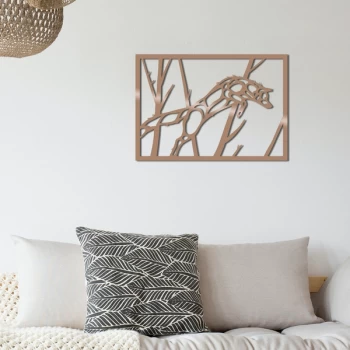 Image of Wolf - Copper Copper Decorative Metal Wall Accessory