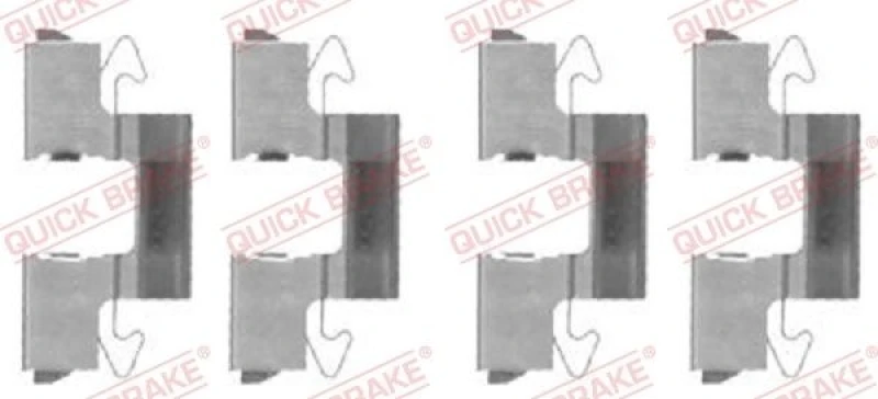 Image of QUICK BRAKE Brake pad fitting kit QUICK BRAKE 109-1714