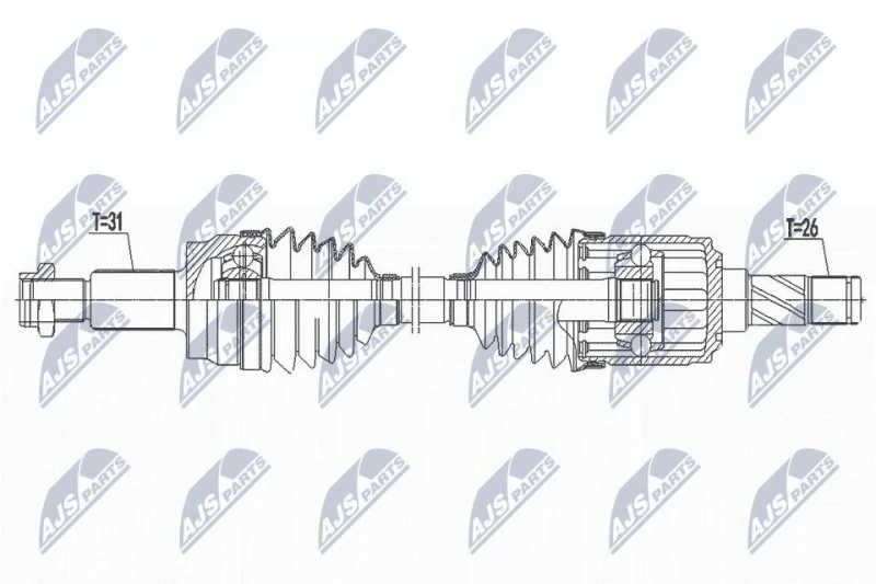 Image of NTY Drive shaft NTY NPW-LR-025