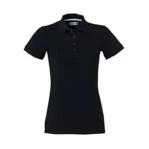 Image of Clique Womens/Ladies Heavy Premium Polo Shirt (M) (Black)