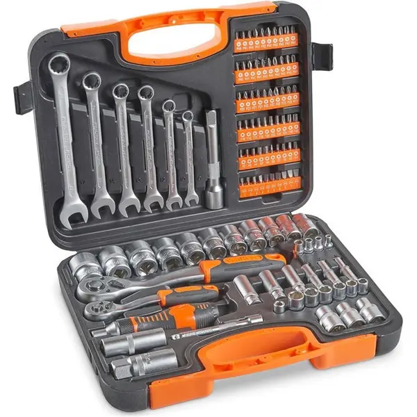 Image of VonHaus VonHaus 104 Piece Socket Set - Black One Size