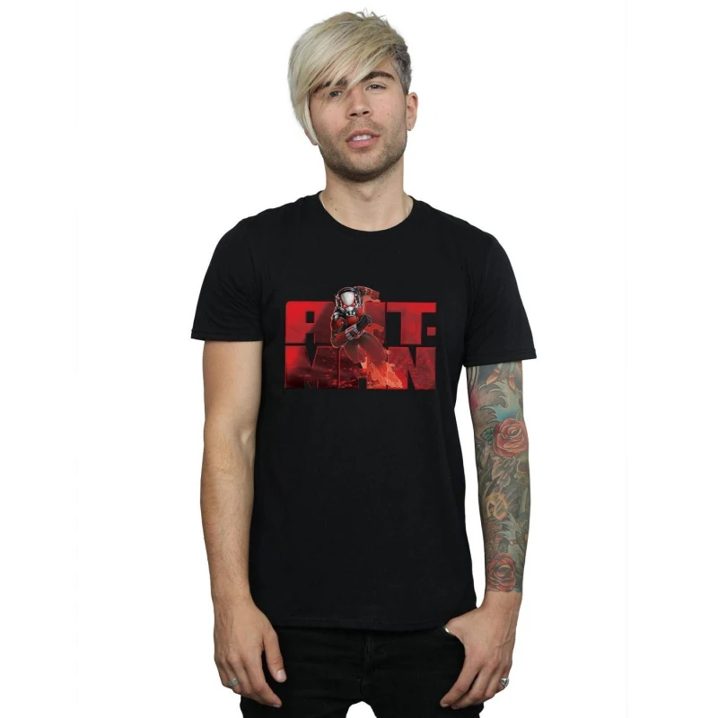 Image of Marvel Marvel Men Ant-Man Running T-Shirt in Black Size: Small Black S Male 5057245959001