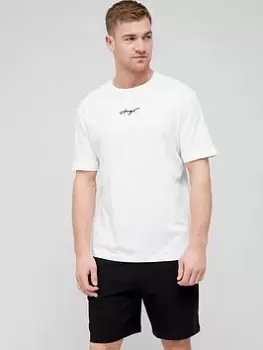 Image of HUGO Dontevideo T-Shirt - White, Size 2XL, Men