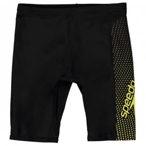 image of Speedo Gala Jammers Junior Boys - Black/Yellow