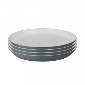 Image of Impression Charcoal Set Of 4 Spiral Dinner Plate