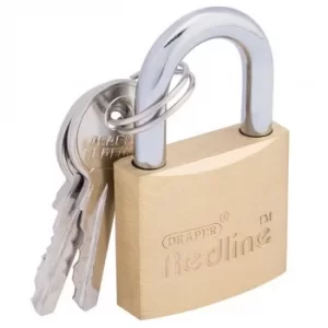 Image of Draper 30mm Brass Cylinder Padlock