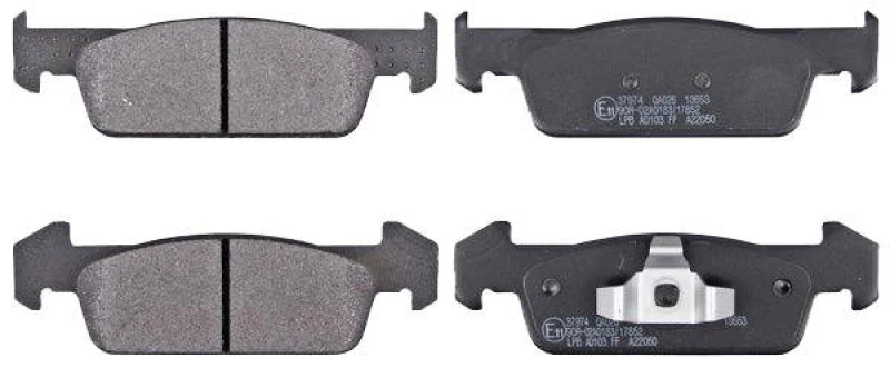 Image of A.B.S. 37974 Brake pad set without integrated wear sensor Brake Pad Set,disc brake (402)
