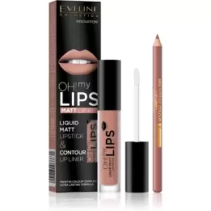 Image of Eveline Cosmetics OH! my LIPS Matt lip set 01 Neutral Nude