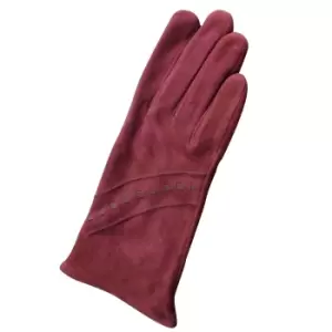 Image of Eastern Counties Leather Womens/Ladies Sian Suede Gloves (XL) (Oxblood)