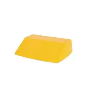 image of Addis 60 Litre Fliptop Bin Lid Yellow 512861 AG13948