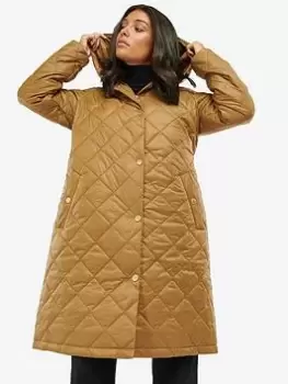 Image of Barbour International Rockhampton Quilt - Brown, Size 10, Women