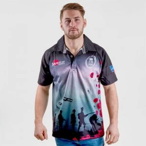 Image of Samurai Army Rugby Union Those Who Gave Replica Shirt Mens - Black/Grey/Red
