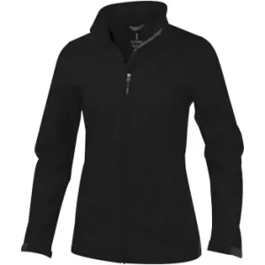 image of Elevate Womens/Ladies Maxson Softshell Jacket (S) (Solid Black)