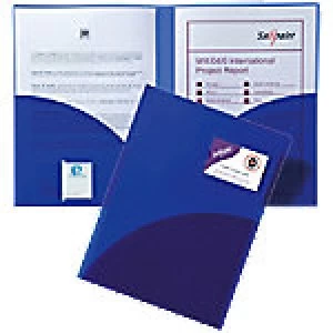 Image of Snopake Twinfile 14032 A4 Blue Polypropylene 5 Pieces