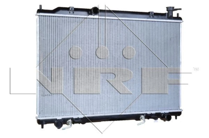 Image of NRF 56089 Engine radiator Brazed cooling fins, Aluminium, with adapter Aluminium Radiator,engine cooling (470)