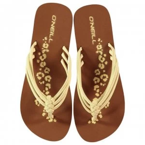 Image of ONeill Ditsy Flip Flops Ladies - Vanilla