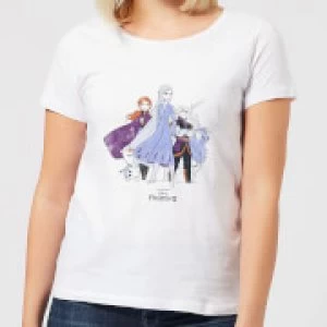 Image of Frozen 2 Group Shot Womens T-Shirt - White - 3XL