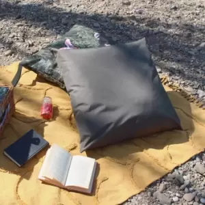 Image of Plain Neon Large 70cm Outdoor Floor Cushion Olive, Olive / 70 x 70cm / Polyester Filled