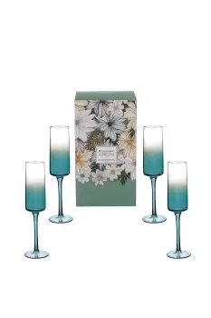 Image of 'Atrium' Set of 4 Champagne Flutes