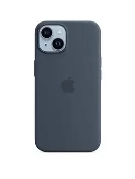 Image of Apple iPhone 14 Silicone Case With Magsafe - Storm Blue