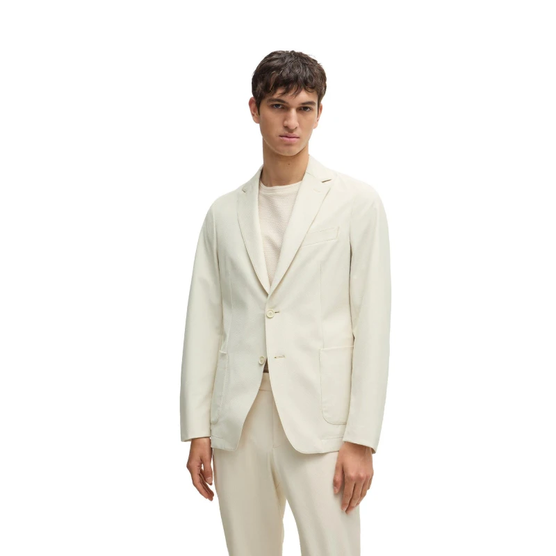 Image of Boss Mens P Hanry Wg Pk Formal Jacket Open White male 42L (52L)