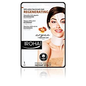 image of 100% COTTON FACE & NECK MASK argan-regeneration 1 use