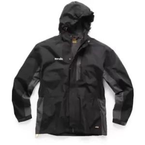 Image of Toolstream - Scruffs Worker Waterproof Coat Jacket Black & Grey - Size Large