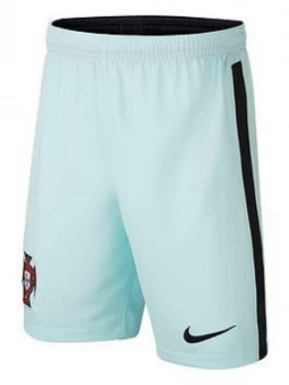 Image of Nike Youth Portugal Away Euro 20 Short, Teal, Size XS (6-7 Years)
