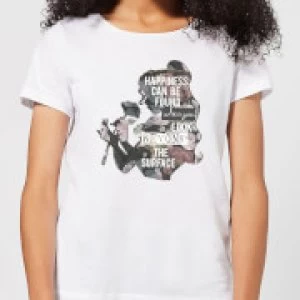 Image of Disney Beauty And The Beast Happiness Womens T-Shirt - White