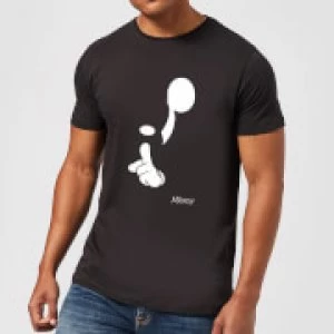 image of Disney Mickey Mouse Shush T-Shirt - Black