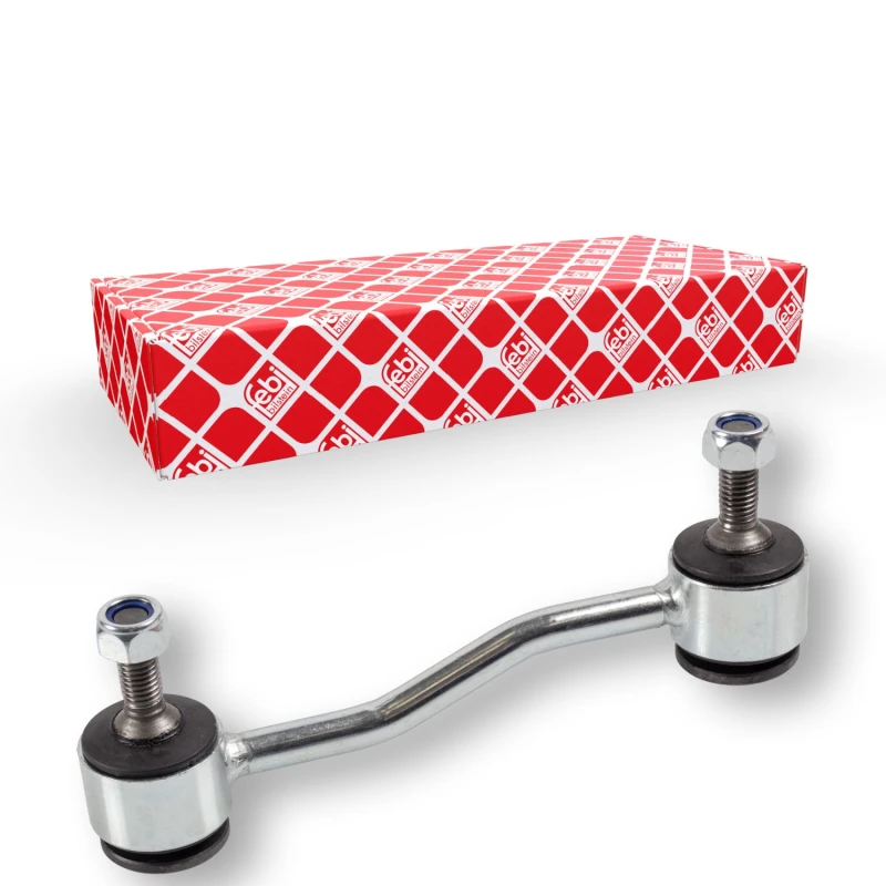 Image of FEBI BILSTEIN 17595 Anti-roll bar link ProKit Front Axle Right, with nuts Link Stabiliser (3229)